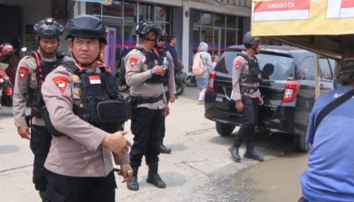 Hari Pertama Bertugas, Danyon B Pelopor Kompol Robi Bowo Wicaksono Pimpin Langsung Patroli Skala Besar di Lampung Tengah