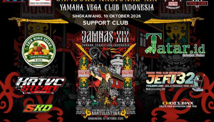 TATAR.ID Support Jambore Nasional Yamaha Vega Club Indonesia ke-XIX di Singkawang Kalimantan Barat 2026