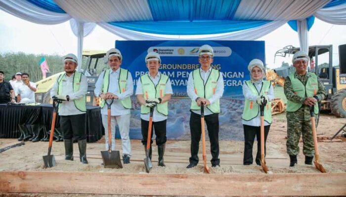 Pemprov Lampung, Kementan dan PTPN I Lakukan Groundbreaking Hilirisasi Ayam Terintegrasi
