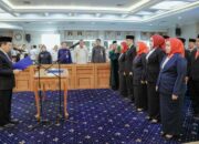 Sekdaprov Lampung Marindo Kurniawan Lantik dan Mengambil Sumpah Jabatan 15 Pejabat Administrator di Lingkungan Pemprov Lampung