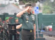 Kasrem 043/Gatam Pimpin Upacara Bulanan Sampaikan Amanat KASAD