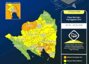 BMKG Lampung Menginformasikan Kondisi Cuaca 19 Februari 2026 Hingga Pukul 09.00 WIB