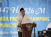 Gubernur Mirza Bersama Istri Safari Ramadan di Lampung Tengah