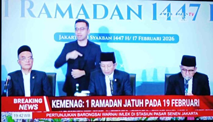 Menteri Agama Tetapkan 1 Ramadan 1447 Hijriah Jatuh pada Kamis 19 Februari 2026