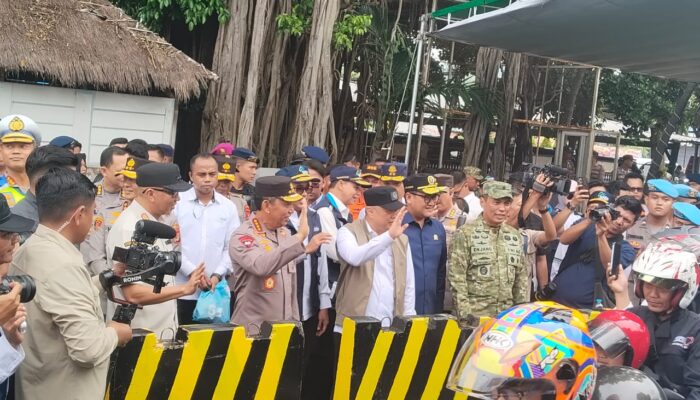 Irdam XXI Radin Inten Hadiri Kunjungan Kapolri Dalam Rangka Peninjauan Arus Balik Idul Fitri 2026