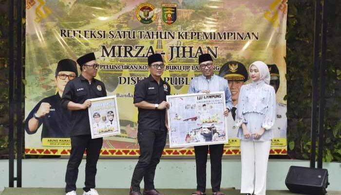IJP Lampung Luncurkan Koran dan Buku Satu Tahun Mirza-Jihan, Abung Pastikan Tetap Kritis dengan Menjaga Profesionalitas
