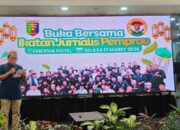 Jurnalis Penjaga Gawang Kebenaran, Sambutan Gubernur Mirza yang Disampaikan Kadiskominfotik Ganjar saat Bukber IJP Lampung di Hotel Emersia 