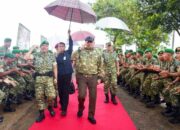 Pangdam XXI Radin Inten Dampingi Kunjungan Kerja Menteri Pertahanan RI Ke Yonif Tp 891/Maharaja Sakti