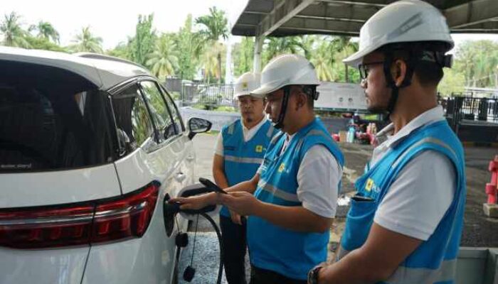 PLN Catat Penggunaan SPKLU Tembus 3.090 Transaksi Melesat Idul Fitri 2026