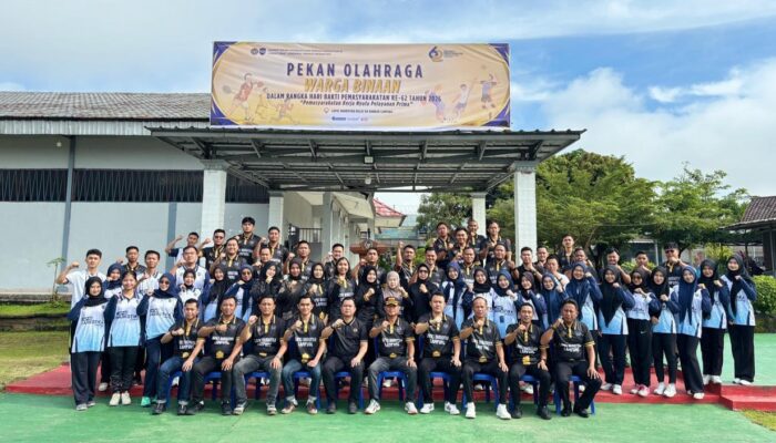 Lapas Narkotika Bandar Lampung Resmi Buka PORSENAP 2026 Semarak HBP ke-62