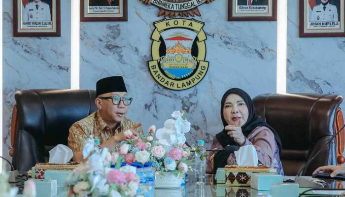Gubernur Lampung Mirza dan Walikota Bandar Lampung Eva Kompak Bahas Banjir Usai Terima Dana Penanganan Banjir Rp 5 M dari Kementerian PU