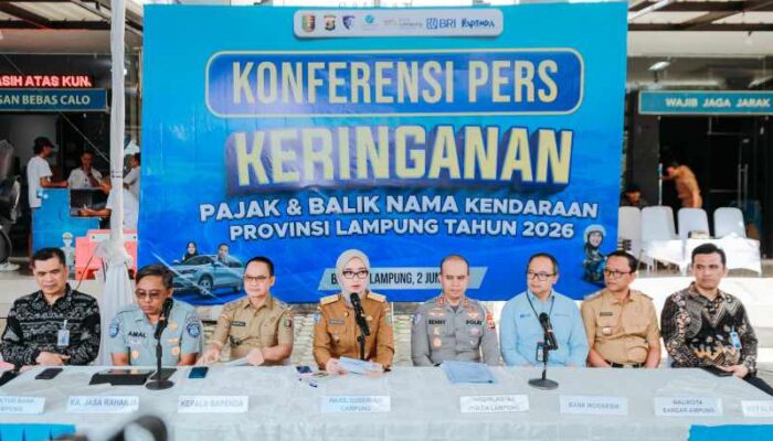 Wagub Lampung dr Jihan Meluncurkan Keringan Pajak Kendaraan Bermotor Hingga 31 Agustus 2026