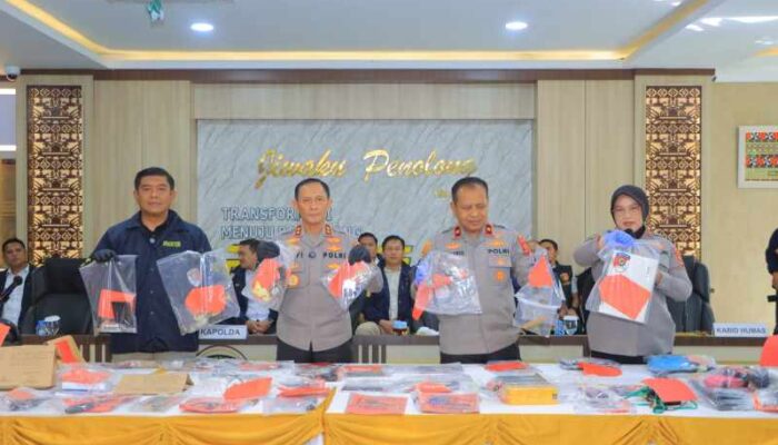 Polda Lampung Berhasil Ungkap 75 Kasus Street Crime Selama 19 Hari dan 95 Tersangka Diamankan