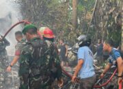 Gerak Cepat TNI Padamkan Kebakaran Rumah Warga di Tanggamus dengan Kerugian Ditaksir Rp 300 Juta